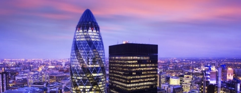 London, UK, Gherkin, Business, City, England, Night, Skyline, Corporate, Building
