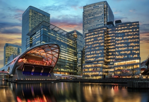 London, Canary Wharf, city, skyline, business district, finance, offices, buildings, United Kingdom, UK