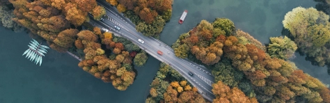 An image of a road over a lake