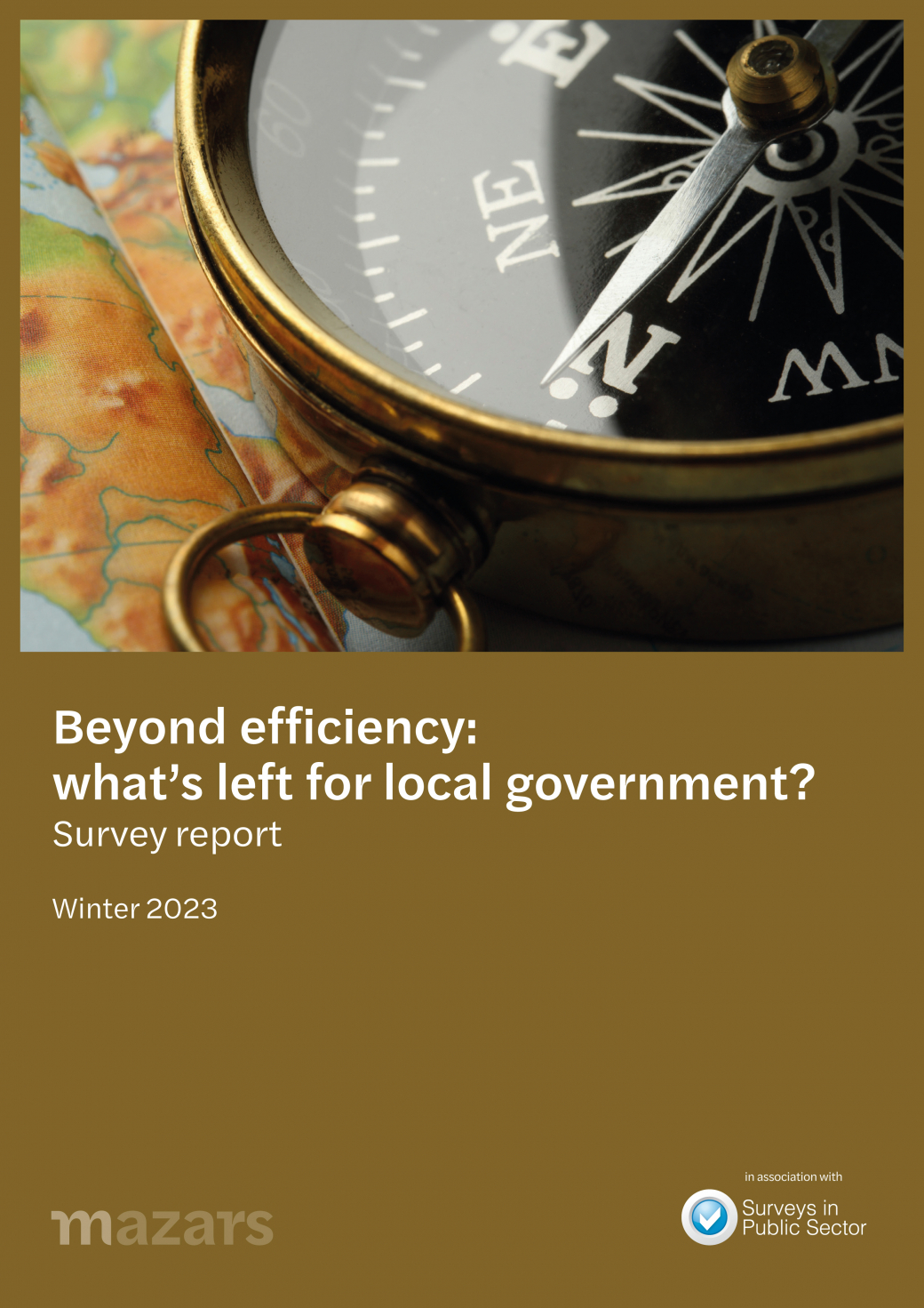 Beyond efficiency for public sector - front cover