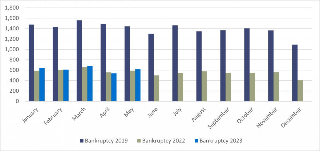 Personal Insolvency Bankruptcies in England and Wales