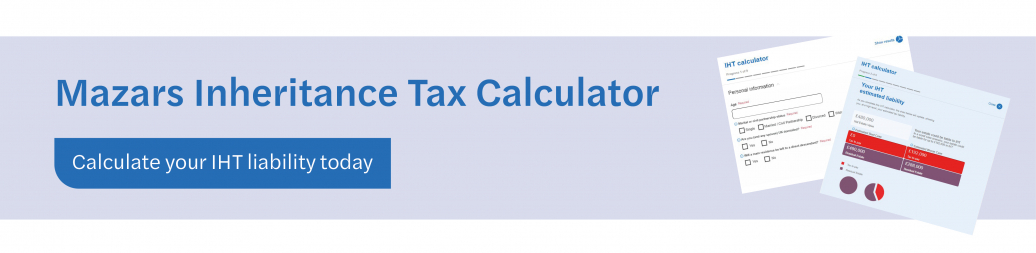 IHT Calculator Website banner