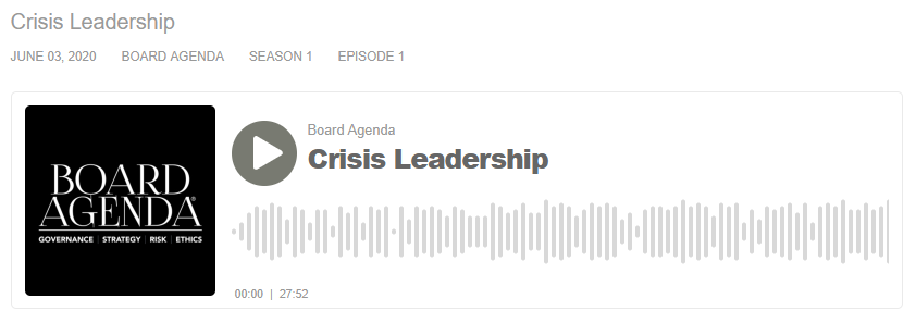 Board Agenda Podcast