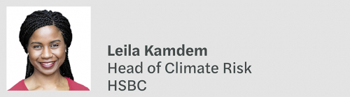 Leila Kamdem, Head of Climate Risk, HSBC